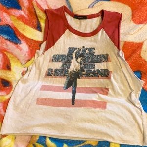 Bruce Springsteen Cropped Muscle Tee
